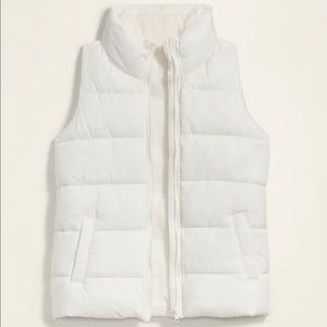 White Puffer Vest